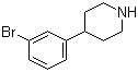 4-(3-Bromophenyl)piperidine molecular structure (CAS 351534-36-6)