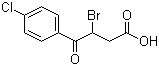 3-Bromo-4-(4-chlorophenyl)-4-oxobutyric acid molecular structure (CAS 35158-39-5)