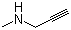 structure of CAS# 35161-71-8, N-Methylpropargylamine;3-Methylamino-1-propyne; N-Methyl-N-prop-2-ynylamine
