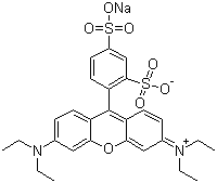 酸性玫瑰红 B分子结构 (CAS 3520-42-1)