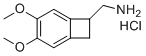structure of CAS# 35202-55-2, Ivabradine Impurity 18 HCl;(3,4-Dimethoxybicyclo[4.2.0]octa-1,3,5-trien-7-yl)methanamine hydrochloride