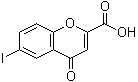 6-Iodo-4-oxo-4H-1-benzopyran-2-carboxylic acid molecular structure (CAS 35204-43-4)
