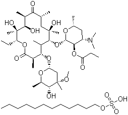 依托红霉素分子结构 (CAS 3521-62-8)