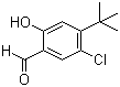 4-叔丁基-5-氯-2-羟基苯甲醛分子结构 (CAS 3522-86-9)