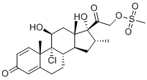 伊科米松 21-甲磺酸酯分子结构 (CAS 352315-75-4)