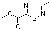 Methyl 3-methyl-1,2,4-thiadiazole-5-carboxylate molecular structure (CAS 352356-71-9)