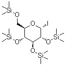 2,3,4,6-四-O-(三甲基硅烷基)-alpha-D-吡喃葡萄糖基碘化物分子结构 (CAS 352432-46-3)