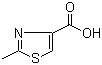 2-甲基-1,3-噻唑-4-羧酸分子结构 (CAS 35272-15-2)