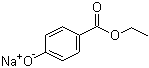 Sodium ethyl p-hydroxybenzoate molecular structure (CAS 35285-68-8)