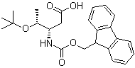 2,3,5-Trideoxy-4-O-(1,1-dimethylethyl)-3-[[(9H-fluoren-9-ylmethoxy)carbonyl]amino]-D-threo-pentonic acid molecular structure (CAS 353245-99-5)