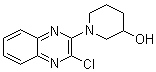 1-(3-氯-2-喹喔啉基)-3-哌啶醇分子结构 (CAS 353257-75-7)