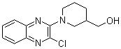 1-(3-Chloro-2-quinoxalinyl)-3-piperidinemethanol molecular structure (CAS 353257-83-7)