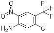 5-氯-2-硝基-4-(三氟甲基)苯胺分子结构 (CAS 35375-74-7)