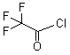结构式 CAS# 354-32-5, 2,2,2-三氟乙酰氯