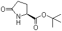 structure of CAS# 35418-16-7, L-Pyroglutamic acid tert-butyl ester;(S)-2-Pyrrolidone-5-carboxylic acid tert-butyl ester