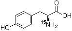 L-Tyrosine-<sup>15</sup>N molecular structure (CAS 35424-81-8)