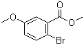 2-溴-5-甲氧基苯甲酸甲酯分子结构 (CAS 35450-36-3)