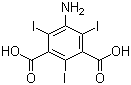 5-Amino-2,4,6-triiodoisophthalic acid molecular structure (CAS 35453-19-1)