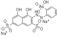 结构式 CAS# 3547-38-4, 3-[(2-胂酸苯基)偶氮]-4,5-二羟基-2,7-萘二磺酸二钠盐