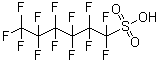 Tridecafluorohexanesulfonic acid molecular structure (CAS 355-46-4)