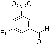 结构式 CAS# 355134-13-3, 3-溴-5-硝基苯甲醛