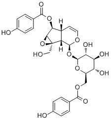 6'-O-对羟基苯甲酰基梓甙分子结构 (CAS 355143-38-3)