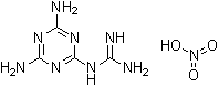 (4,6-二氨基均三嗪-2-基)胍单硝酸盐分子结构 (CAS 3553-49-9)