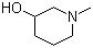 3-羟基-N-甲基哌啶分子结构 (CAS 3554-74-3)