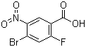 4-溴-2-氟-5-硝基苯甲酸分子结构 (CAS 355423-16-4)