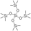 structure of CAS# 3555-47-3, Silicic acid tetrakis(trimethylsilyl) ester;Trimethylsilanol tetraester with silicic acid (H4SiO4); Silicic acid (H4SiO4) tetrakis(trimethylsilyl) ester; Tetrakis(trimethylsiloxy)silane; Tetrakis(trimethylsilyl) silicate
