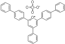 2,6-Bis([1,1'-biphenyl]-4-yl)-4-phenylpyrylium perchlorate molecular structure (CAS 3557-66-2)