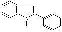 1-甲基-2-苯基吲哚分子结构 (CAS 3558-24-5)