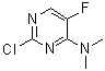 结构式 CAS# 355829-23-1, 2-氯-5-氟-N,N-二甲基-4-嘧啶胺