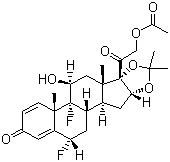 structure of CAS# 356-12-7, Fluocinonide