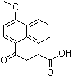 structure of CAS# 3562-99-0, Menbutone;3-(4'-Methoxynaphthoyl)propionic acid