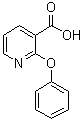 2-苯氧基-3-吡啶羧酸分子结构 (CAS 35620-71-4)