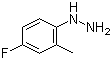 (4-氟-2-甲基苯基)肼分子结构 (CAS 356534-04-8)