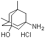 1-羟基-3-氨基-5,7-二甲基金刚烷盐酸盐分子结构 (CAS 356572-08-2)