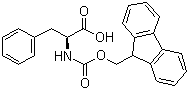 Fmoc-L-Phenylalanine molecular structure (CAS 35661-40-6)