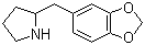 2-(1,3-Benzodioxol-5-ylmethyl)pyrrolidine molecular structure (CAS 35667-14-2)