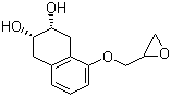 顺式-1,2,3,4-四氢-5-环氧丙氧基-2,3-萘二醇分子结构 (CAS 35697-15-5)
