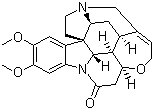 结构式 CAS# 357-57-3, 番木鳖碱; 布鲁生; 10,11-二甲氧基马钱子碱