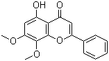 5-羟基-7,8-二甲氧基黄酮分子结构 (CAS 3570-62-5)