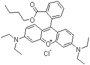 Butylrhodamine B molecular structure (CAS 3571-37-7)