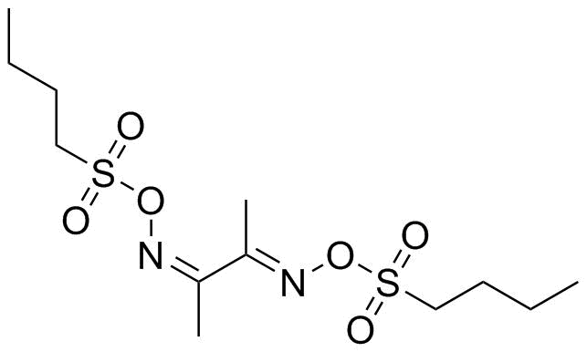 2,3-丁二酮双[O-(丁磺酰基)肟]分子结构 (CAS 357164-86-4)