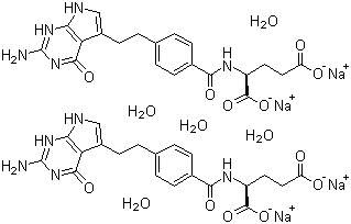 培美曲塞二钠水合物分子结构 (CAS 357166-30-4)