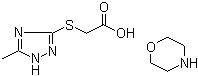Morpholine [(5-methyl-1H-1,2,4-triazol-3-yl)thio]acetate molecular structure (CAS 357172-63-5)