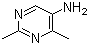structure of CAS# 35733-53-0, 2,4-Dimethyl-5-pyrimidinamine;5-Amino-2,4-dimethylpyrimidine; 5-Amino-2,6-dimethylpyrimidine