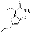 structure of CAS# 357338-13-7, (alphaS)-alpha-Ethyl-2,5-dihydro-2-oxo-4-propyl-1H-pyrrole-1-acetamide
