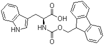 structure of CAS# 35737-15-6, N-Fmoc-L-Tryptophan;Fmoc-L-Tryptophan; Nalpha-(9-Fluorenylmethoxycarbonyl)-L-tryptophan; Fmoc-Trp-OH